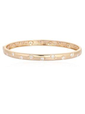Starlit Whisper 14K (or 18k upon request) Yellow Gold Diamond Bracelet